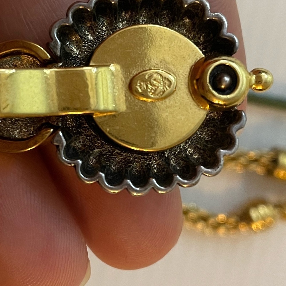Lia Sophia & Premier Designs Modern/Vintage Necklace Bundle Gold/Black & Green - Picture 3 of 7